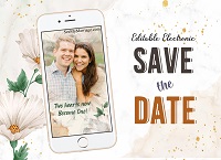 Spring Summer Western Theme Floral Wedding Invitation Video | ID: 11642