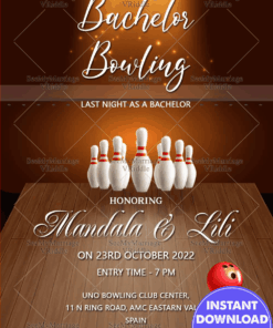Bachelor Party Bowling Automation Card Base Version