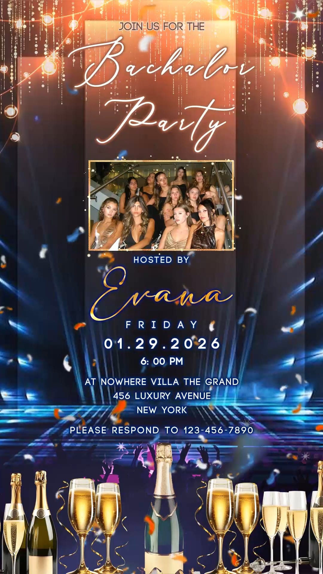 Bachelor Party-cheer Up Save The Date Gif