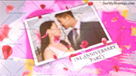 Countless Happy Memories Water Color Ink Reveal Theme Slideshow Wedding Anniversary Invitation Video