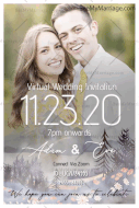 Virtual Wedding Announcement Invitation Gif, Forest Smoke Theme, Animated Picture | ID: 11695