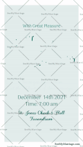 My Heart Will Go On Green Theme Christian Wedding Invitation Gif With Ink Reveal Animation