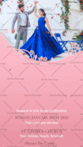We Are Hosting A Party Pink Theme Reception Invitation Gif With Animated Pictures
