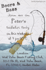 Bachelor Party Bottle Animated Gif Invitation | ID: 11688