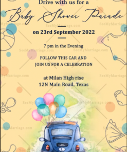 Baby Parade Balloons And Car Theme Baby Shower Animated Gif | ID: 11693