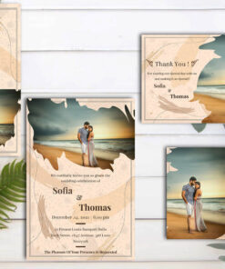 Elegance Wedding Invitation Suite With Pattern Design