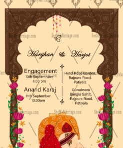 Ek Omkar Sikh Wedding Invitation E Card