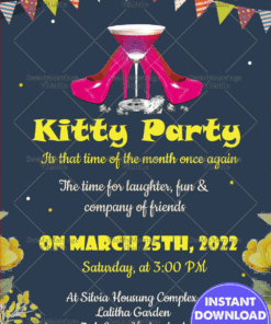 A Perfect Kitty Party Invitation Card