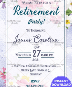Good Job Retirement Party Invitation Card