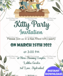 Ready For Fun Kitty Party Invitation Card