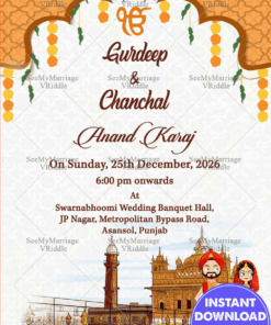 Singh Di Shaadi Wedding Ceremony E Card