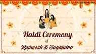 Beautiful Floral Boarder Haldi Video Invitation | ID: 11875