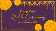 Marigold Floral Haldi Video Invitation | ID: 11877