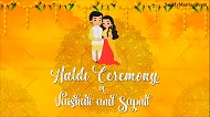 Yellow Theme Indian Haldi Ceremony Invitation Video | ID: 11882