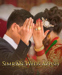 Golden Textured Theme Nepali Wedding Invitation Video With Photo Slideshow
