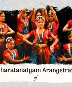 Motion Graphic Theme Arangetram Invitation Card With Brush Revealing Animation