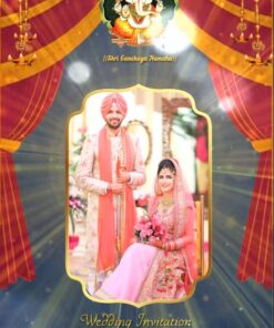 Blue theme traditional Sindhi wedding invitation video