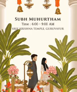 Walk in Wedding Beautiful Caricature Wedding Invitation Video