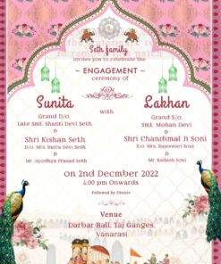 Royal Fort Theme Wedding Animated invitation Video