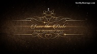 Gold and Glitter Theme Wedding Invitation Video