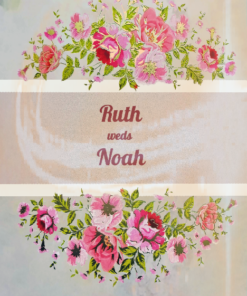 A Charming Wedding Invitation Of A Christian Couple Under A Floral Alter Video