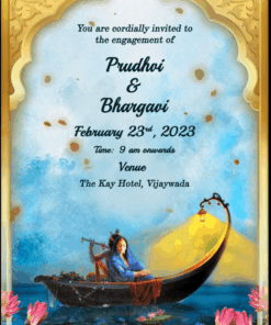 Radhe Shyam Wedding Invitation Video Romantic Boat Ride