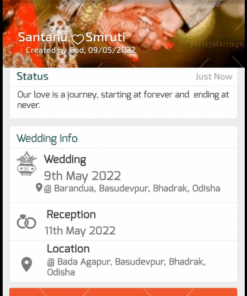 Whatsapp Theme Slideshow Card - All Rights Reserved For A Lifetime Wedding Video Invitation In  By A Tech Savvy Couple From Orissa / Odia