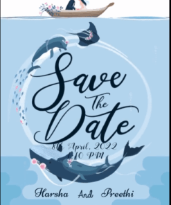 Rock My Boat : Dolphins, Boat and Water Save The Date Invitation Video in a Nature Aquatic Theme