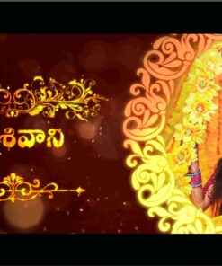 Red Theme Telugu Oonila Function Video Invitation