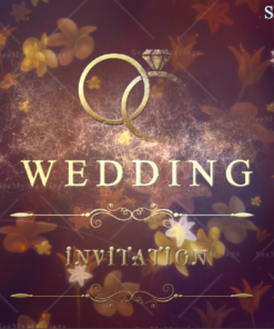 Showering Flowers Wedding Invitation Video With Photos Automation