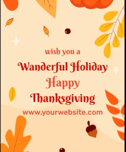 Fall Theme Thanksgiving Greetings Video