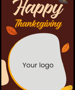 Falling leaves Thanksgiving Greetings Video Brown Theme