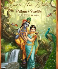 Radha Krishna Raas Leela Theme Wedding Save The Date Video
