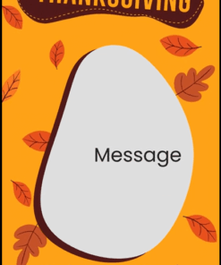 Yellow Theme Thanksgiving Greetings Video Floating leaves