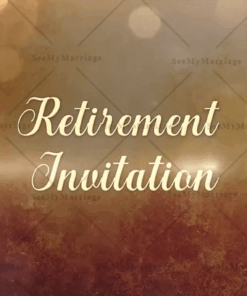 Royal Golden Retirement Function Invitation Video Add A Photo