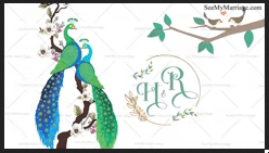 Bird Theme Floral Wedding Invitation Video Add Photo Peacocks Koels Add Photo