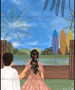 Glamorous Marwadi Caricature Wedding Invitation Video Multi Event