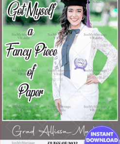 Fun Tagline Graduation Announcement Add Photo