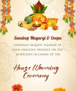 Musical Housewarming Invitation Video Hanging Marigold Theme
