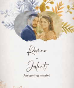 Christian Wedding Invitation Video Love Through Seasons Add Photo
