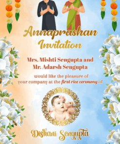 Happy Parents Annaprashan Invitation Video Add Baby Photo