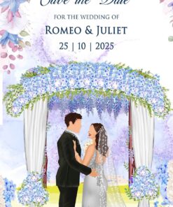 Romantic Save The Date Christian Wedding Invitation Video Romeo Juliet