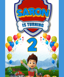 Paw Patrol 2nd Birthday Invitation Video Add Photo Alex Pups