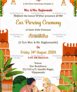 Temple Theme Ear Piercing Ceremony Illustrated Traditions