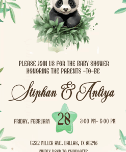 Bear Baby Shower Invitation Pastel Western theme