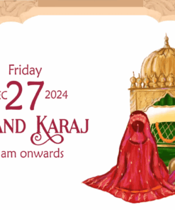 Love Story Unveiled - Wedding Invitation with Mehendi, Ring Ceremony, Haldi, Baraat, Anand Karaj events invitation included