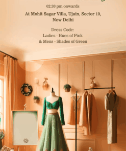 Wardrobe Planner Wedding Invitation Video for Haldi, Mehendi, Sangeet, Wedding and Reception events