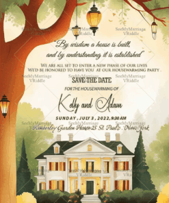 Retro Modern Western Housewarming Invitation