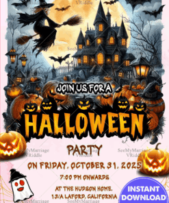 Haunted Mansion Theme Halloween Party Invitation
