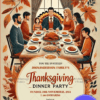 Rustic Charm Thanksgiving Dinner Party Invitation Card